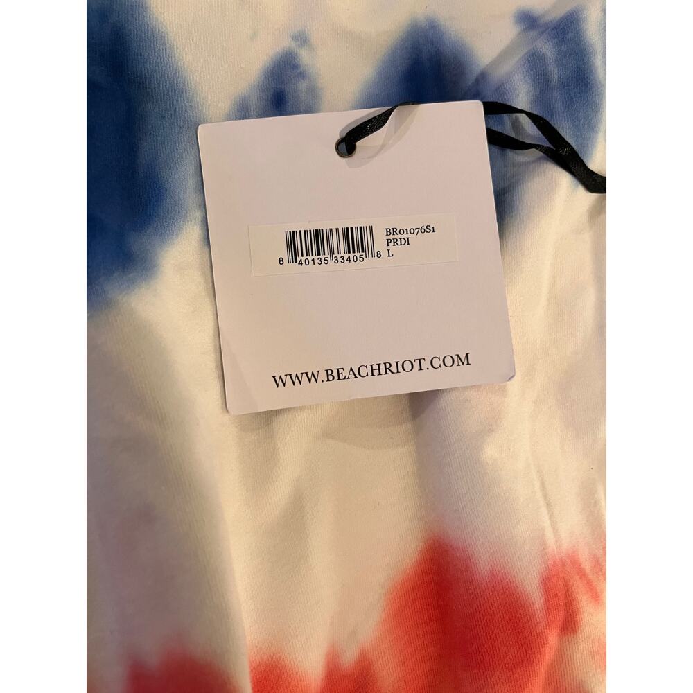 BEACH RIOT Bryce Hoodie in Primary Dip Dye Women's Sz L NWT - Picture 9 of 10